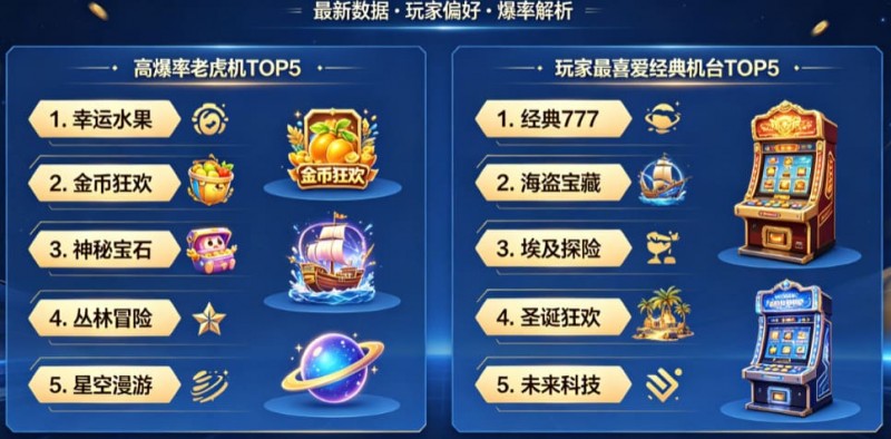PG电子热门游戏排行榜更新：高爆率老虎机与玩家最喜爱的经典机台全面盘点